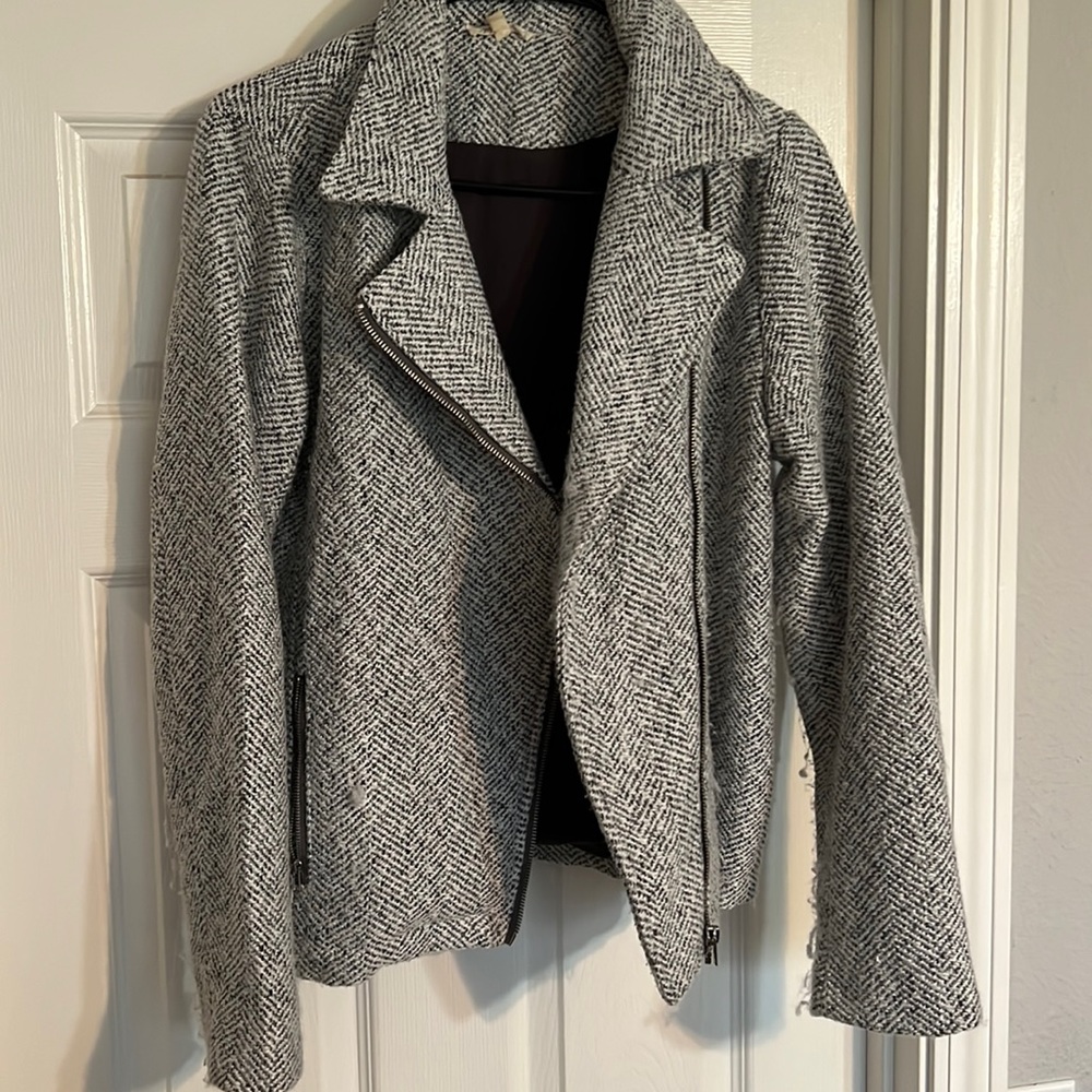 Tweed Moto Jacket. Size S.